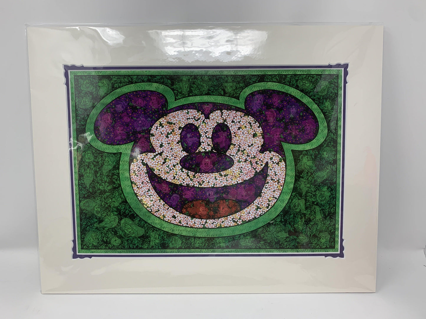 Disney Mickey Flower and Garden 2020 by Kenny Yamada 14x18" Matted Print - World of Treasures