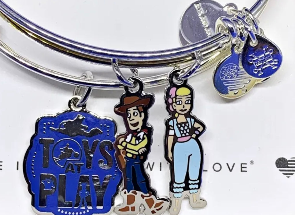 Disney Toy Story Alex and Ani Double Bracelet Bangle Set