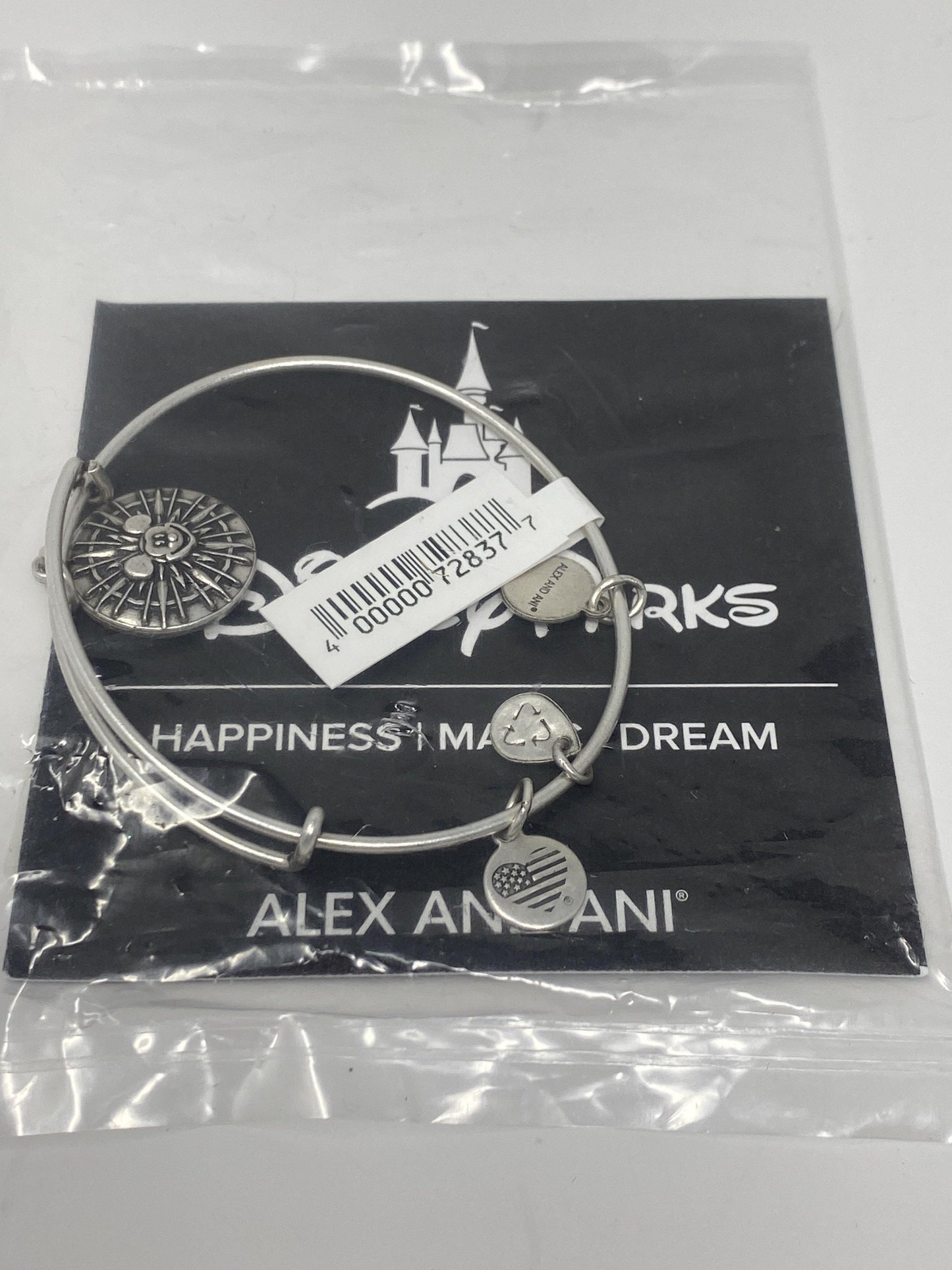 Disneyland California Adventure Silver Alex and Ani Bracelet - World of Treasures