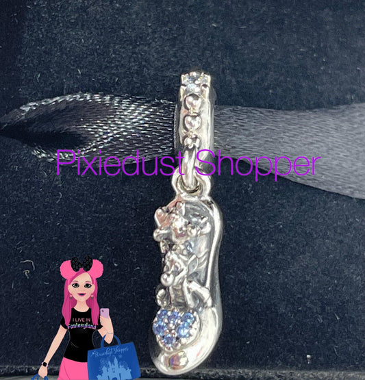 Disney Cinderella Glass Slipper & Mice Dangle Pandora Charm - World of Treasures