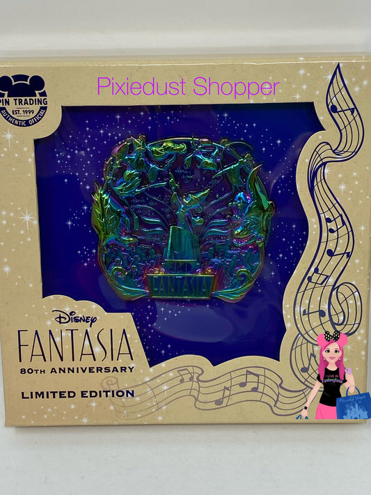 Disney Sorcerer Mickey 80th Anniversary Jumbo Pin-Limited Edition 1500 - World of Treasures