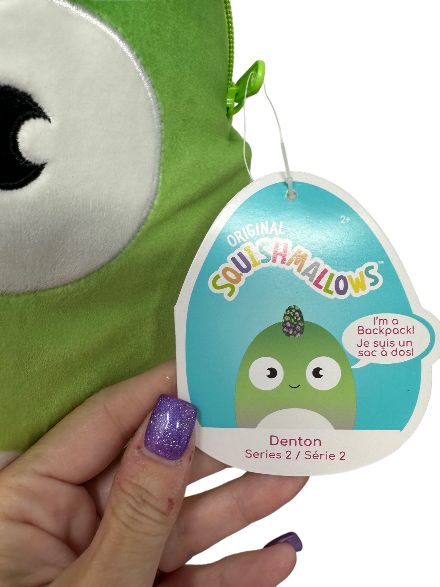 Original Squishmallow Denton Series 2 Plush Backpack