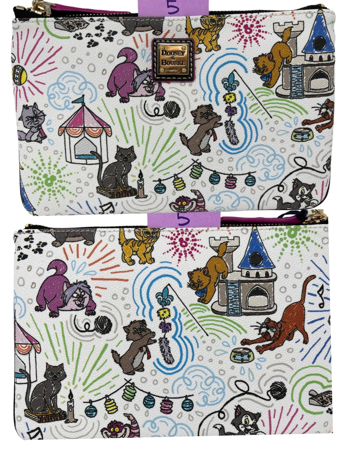 Disney Cats Sketch Dooney & Bourke Wristlet Wallet