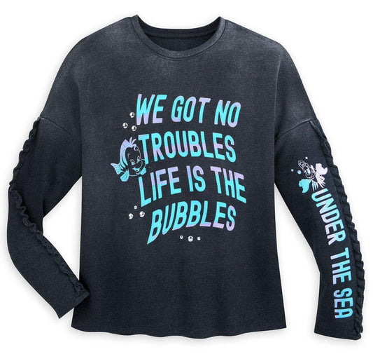 Disney Little Mermaid Flounder and Sebastian Sweatshirt - World of Treasures