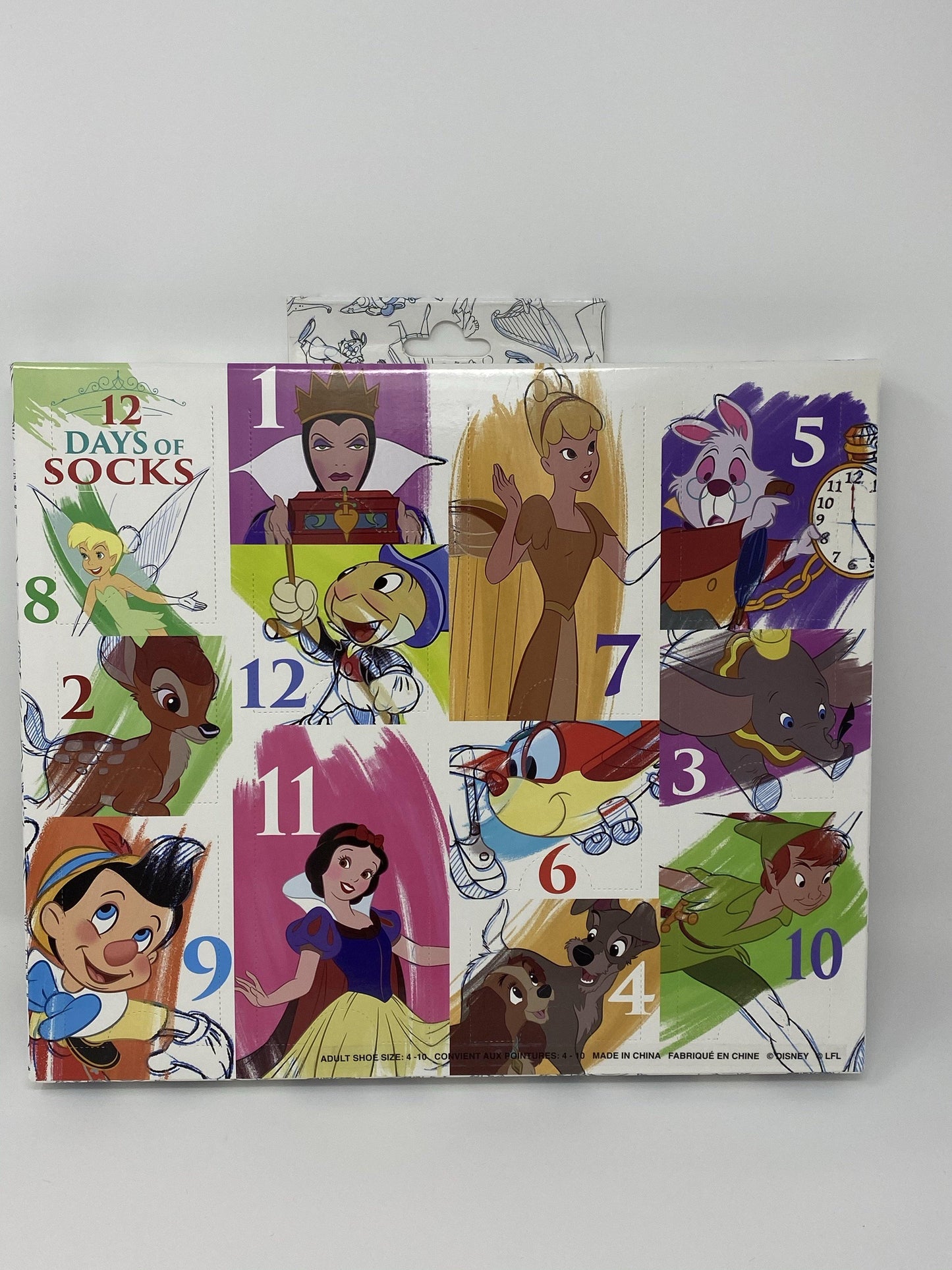 Disney Ink and Paint 12 Days of Socks - World of Treasures