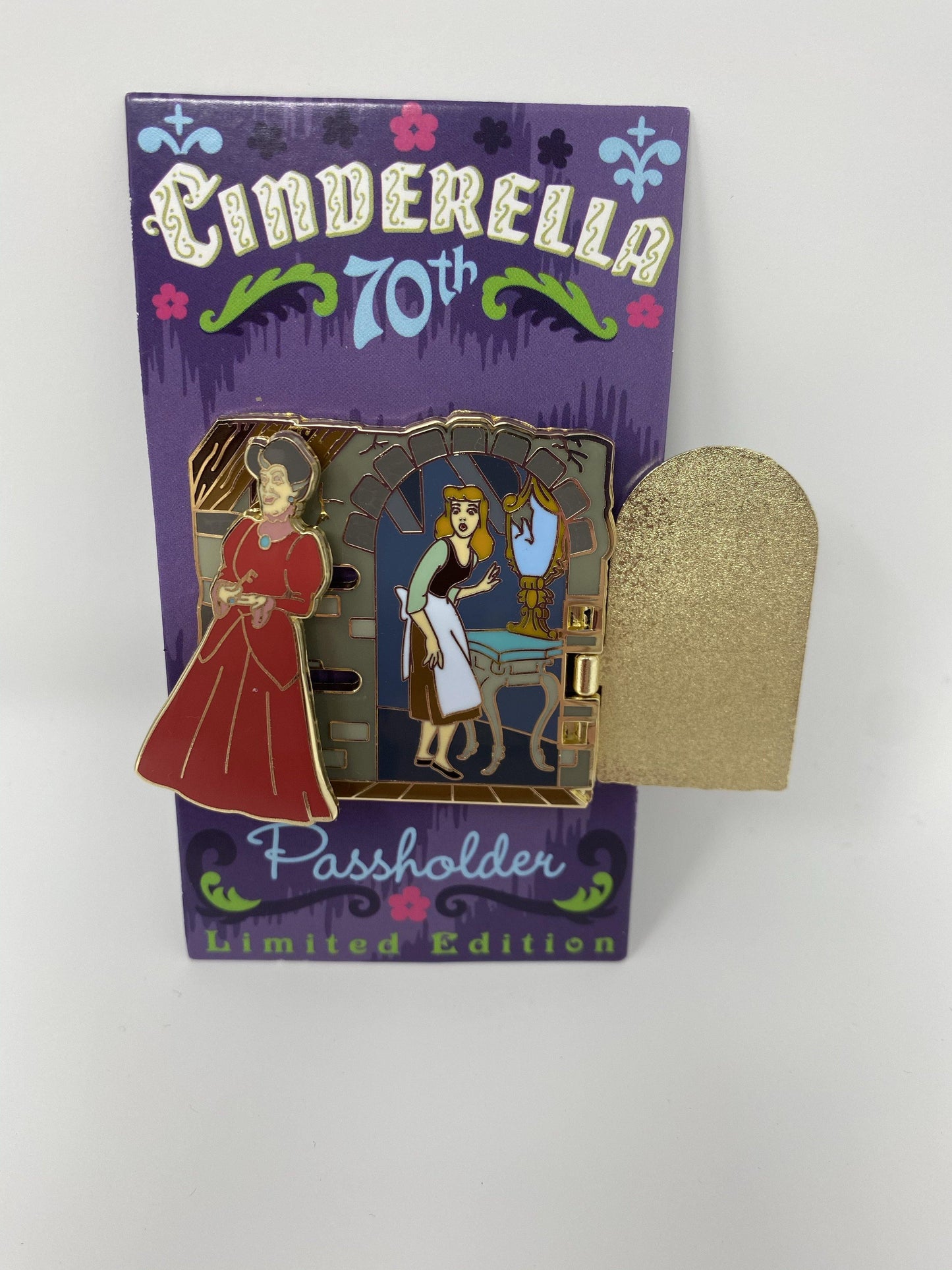 Disney Cinderella 70th Anniversary AP Step Mother Pin - World of Treasures