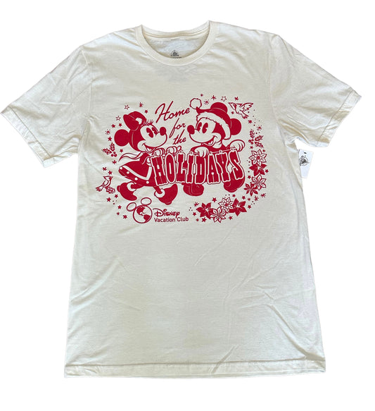 Disney Vacation Club Home for the Holidays Mickey Minnie Shirt