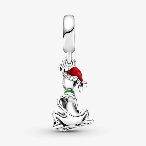 Disney Pluto Christmas Gift Pandora Charm. - World of Treasures