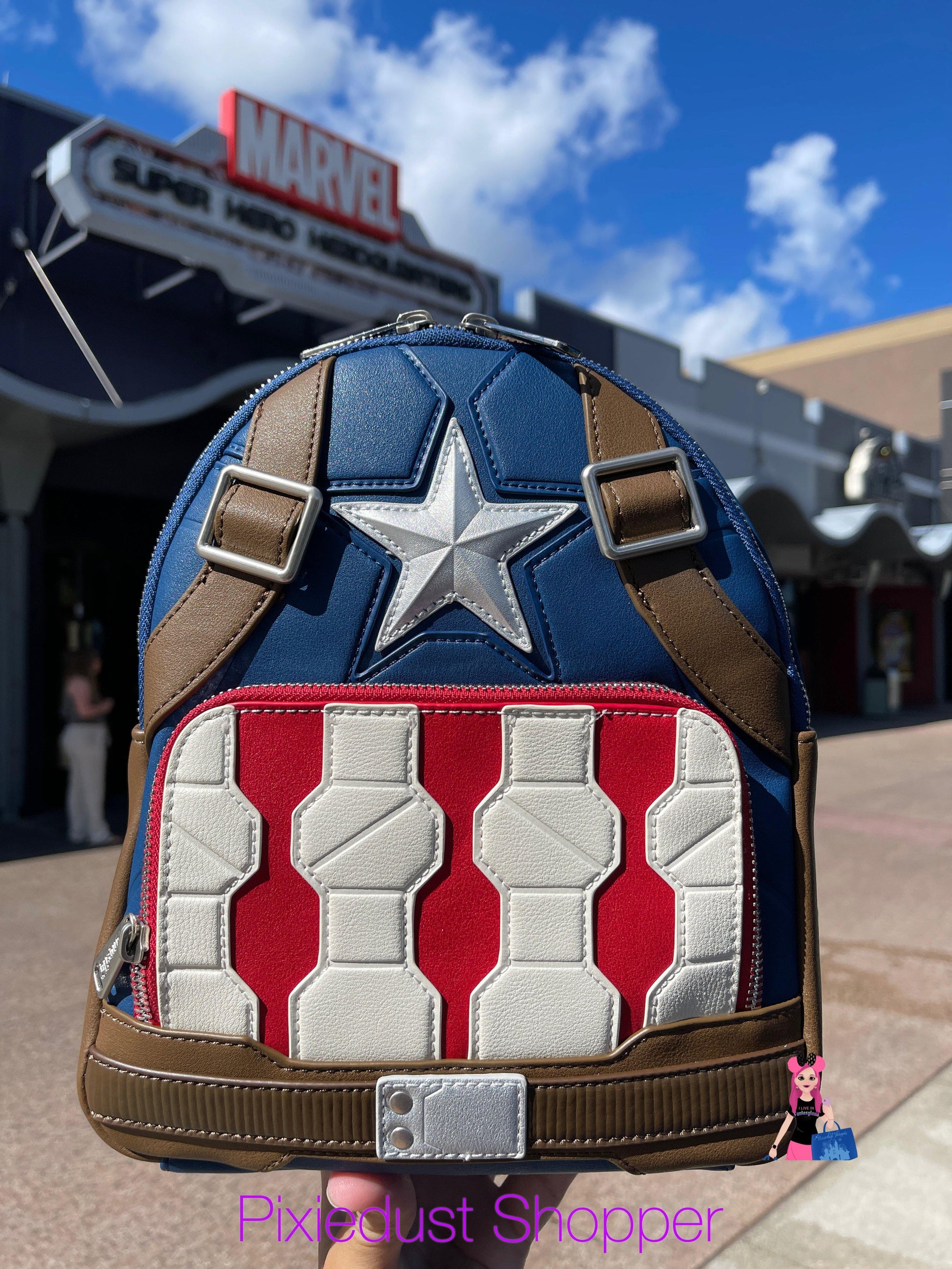 disney marvel mini backpack Disney Marvel Captain America Loungefly Mini Backpack Purse – World of Treasures