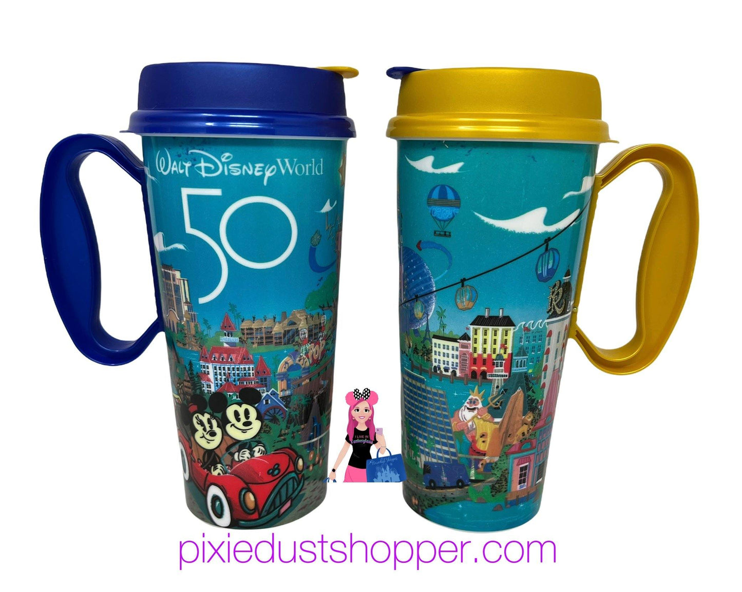 Walt Disney World 50th Anniversary Resort Mug-Epcot Resorts - World of Treasures