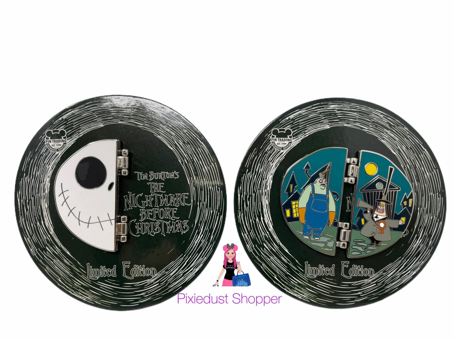 Disney Nightmare Before Christmas Jack Skellington Hinged Limited Edition Pin - World of Treasures