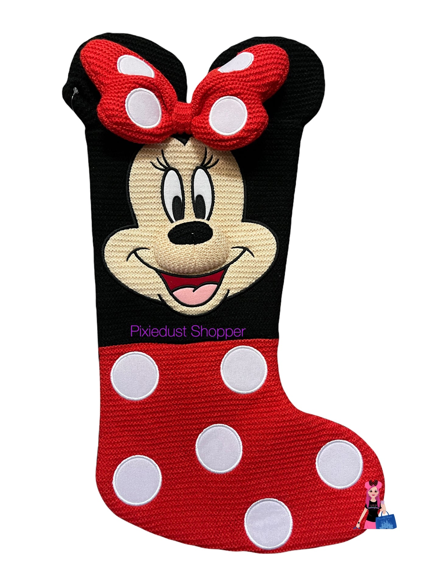 Disney Minnie Knit Christmas Stocking