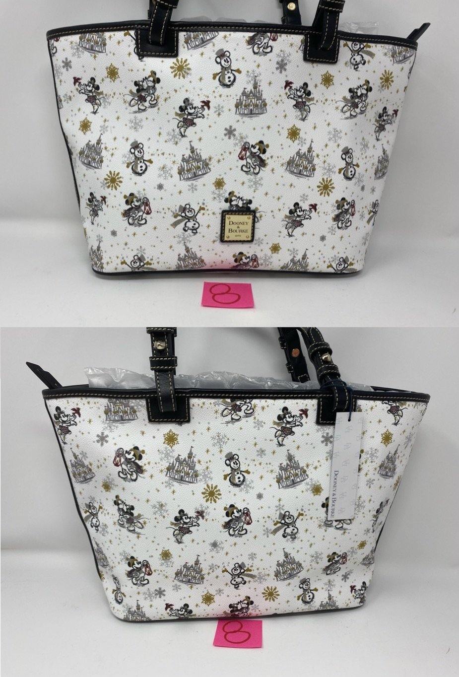 Disney Dooney & Bourke Mickey and Minnie Mouse Holiday Tote Bag Purse - World of Treasures