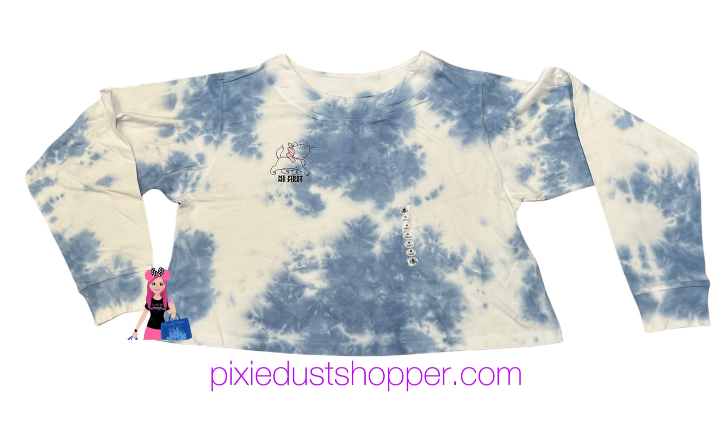 Disney Aristocats Marie Tie Dye Crop Top Shirt