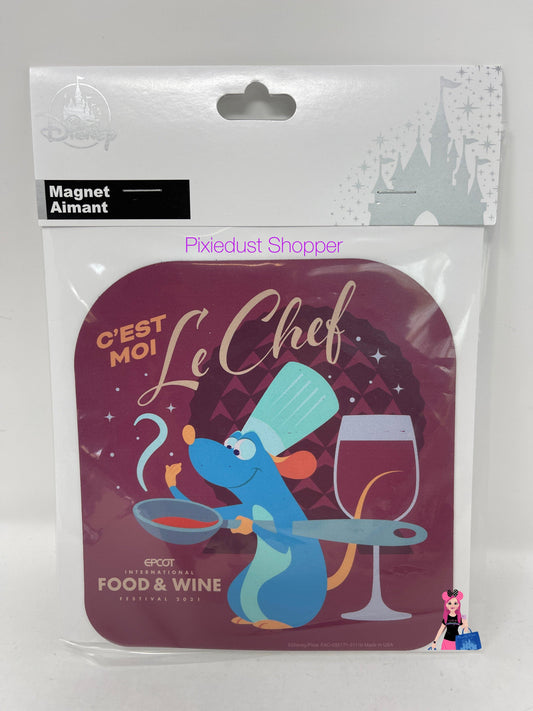 Disney EPCOT Food & Wine 2021 Remy Le Chef Magnet - World of Treasures