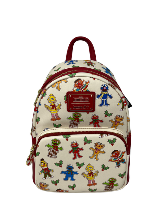 Sesame Street Gingerbread Christmas Loungefly Backpack SeaWorld