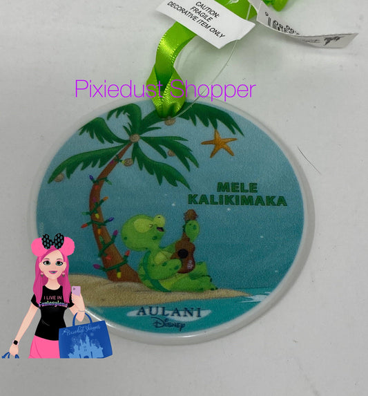 Disney Aulani Olu Mele Kalkimaka Christmas Ornament - World of Treasures