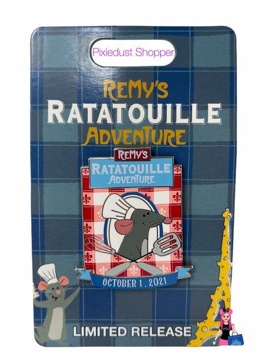 Disney Remy’s Ratatouille Adventure Opening Day Limited Release Pin