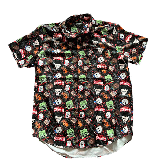 Universal Halloween Horror Nights 2022 Screamers Camp Shirt Button Down