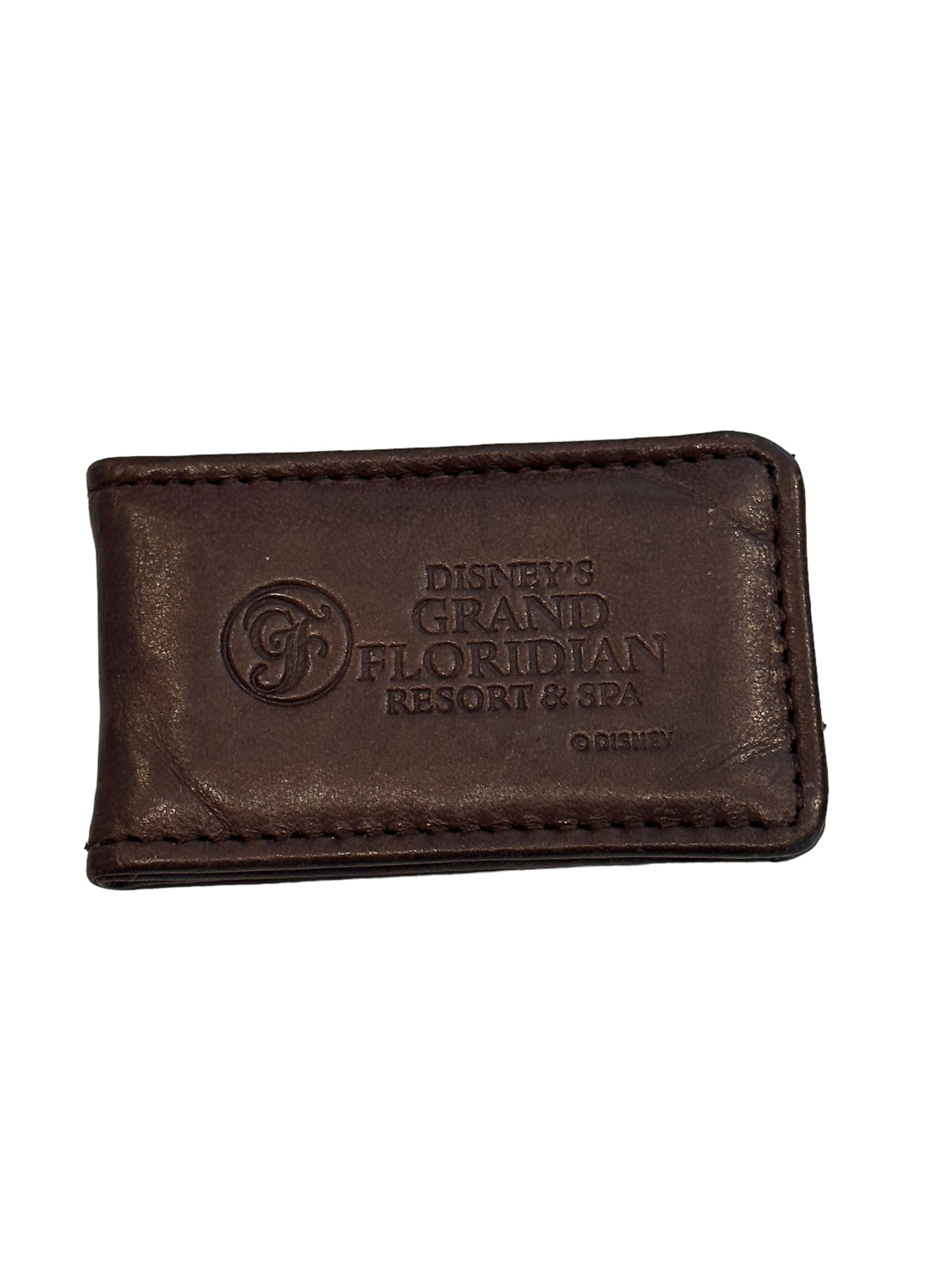 Disney Grand Floridian Resort & Spa Leather Money Clip Wallet