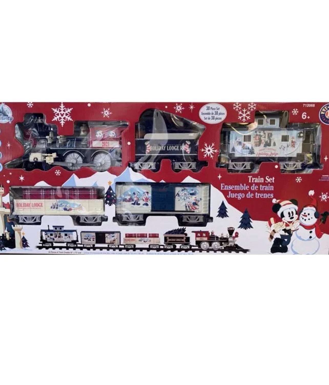 Disney Mickey & Friends Christmas Holiday Lodge Train Set 2021