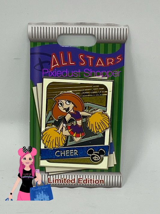 Disney All Stars Kim Possible Cheer Pin-Limited Edition - World of Treasures