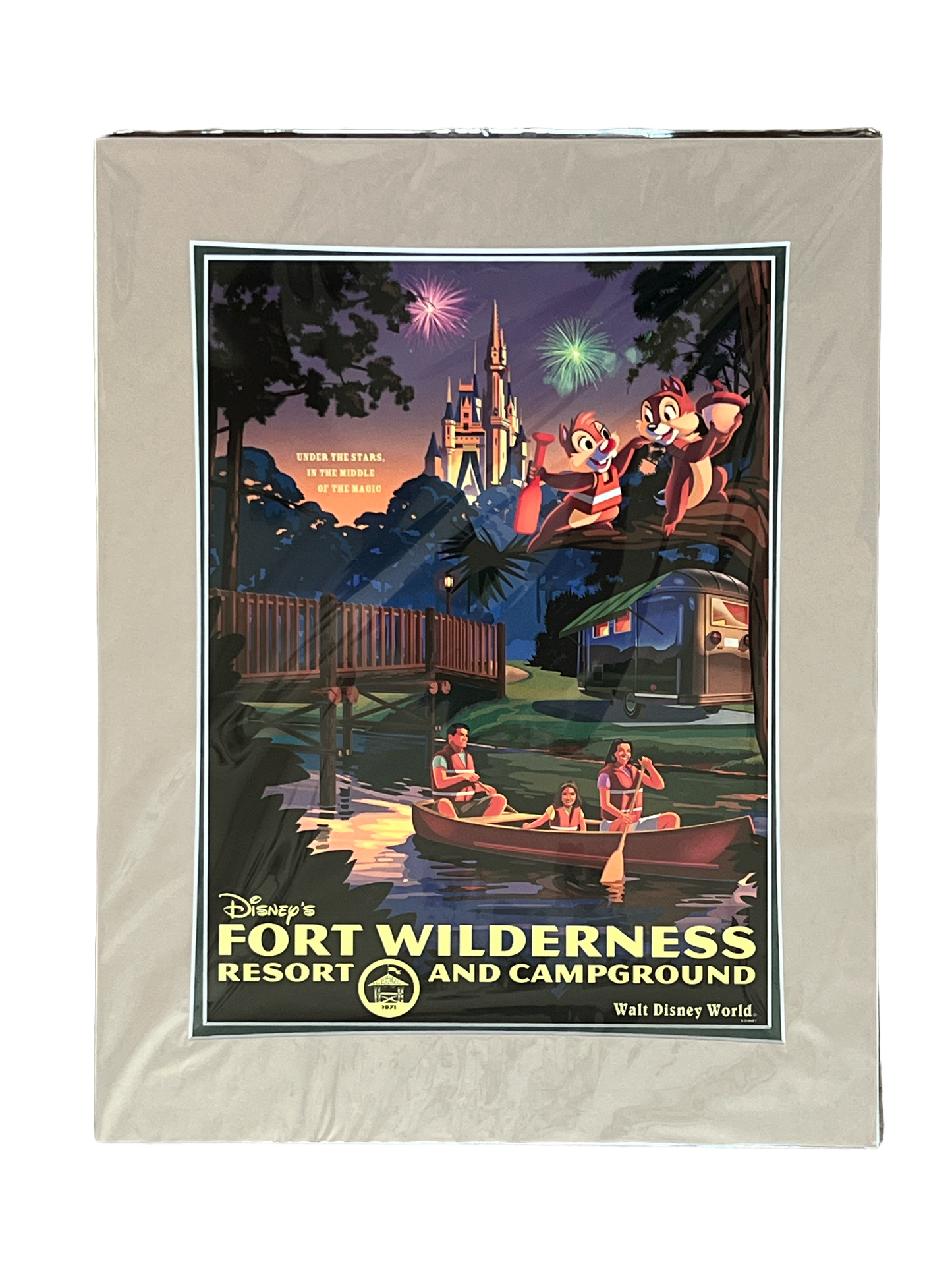 Disney Fort Wilderness Matted Print