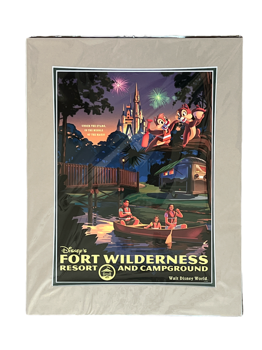 Disney Fort Wilderness Matted Print