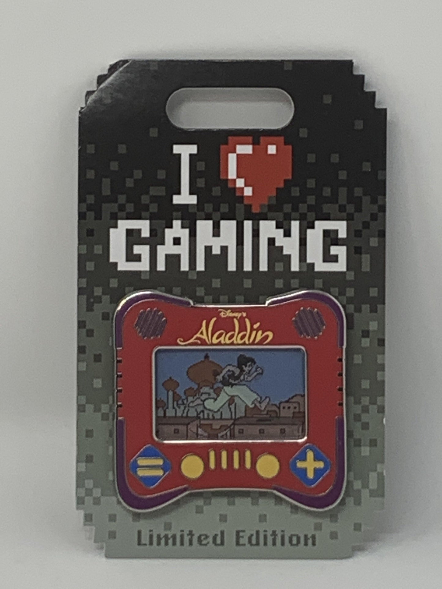 Disney “I heart gaming”  Tale Spin, Aladdin, or Toy Story Pin - World of Treasures