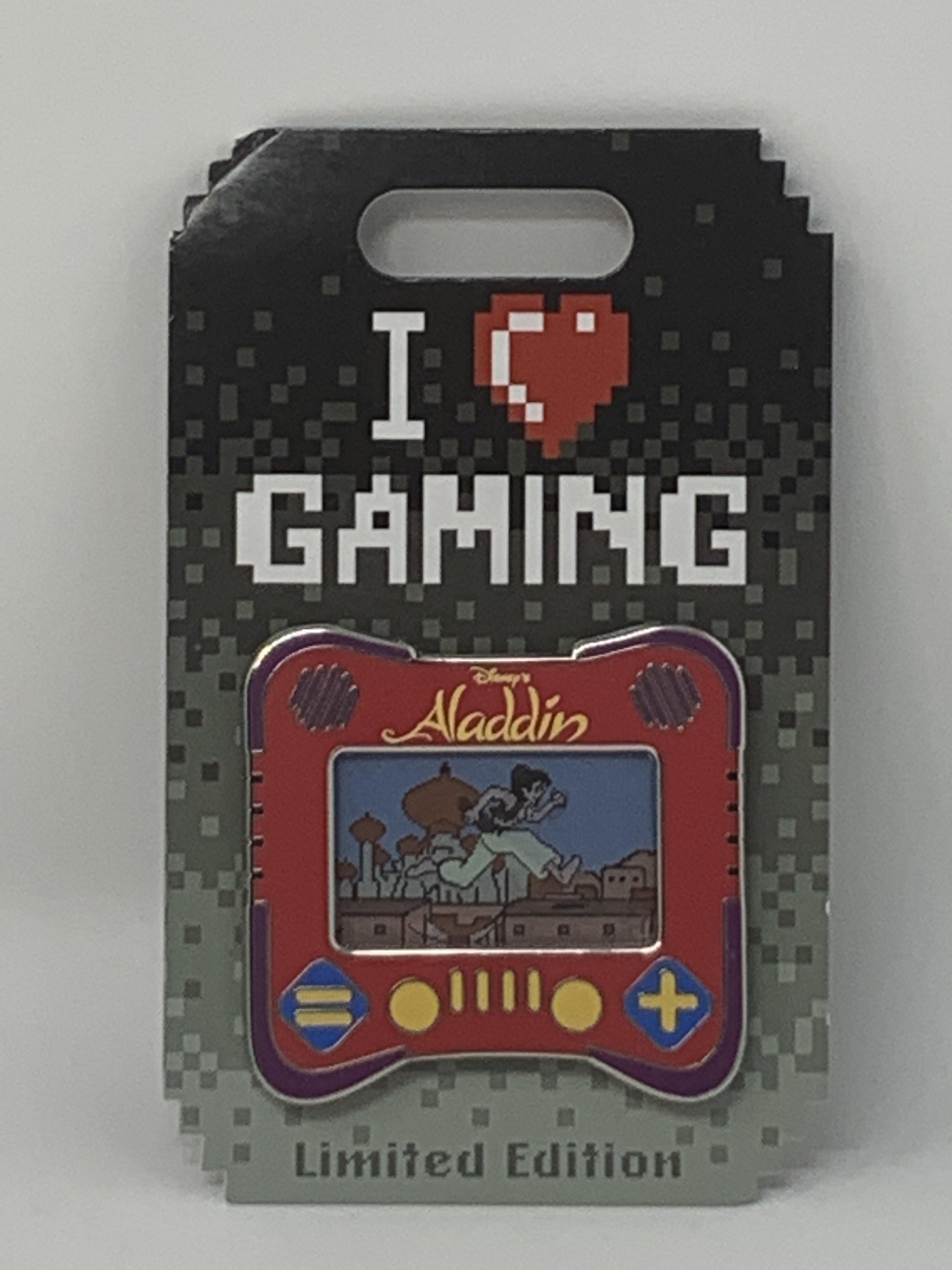 Disney “I heart gaming”  Tale Spin, Aladdin, or Toy Story Pin - World of Treasures