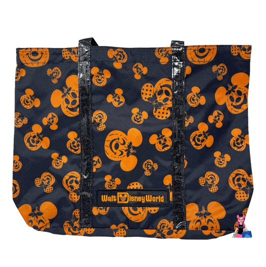 Disney Halloween 2021 Mickey and Minnie Pumpkin Tote