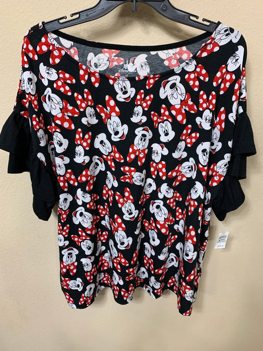 Disney Parks Brand Minnie Flutter Sleeve Shirt