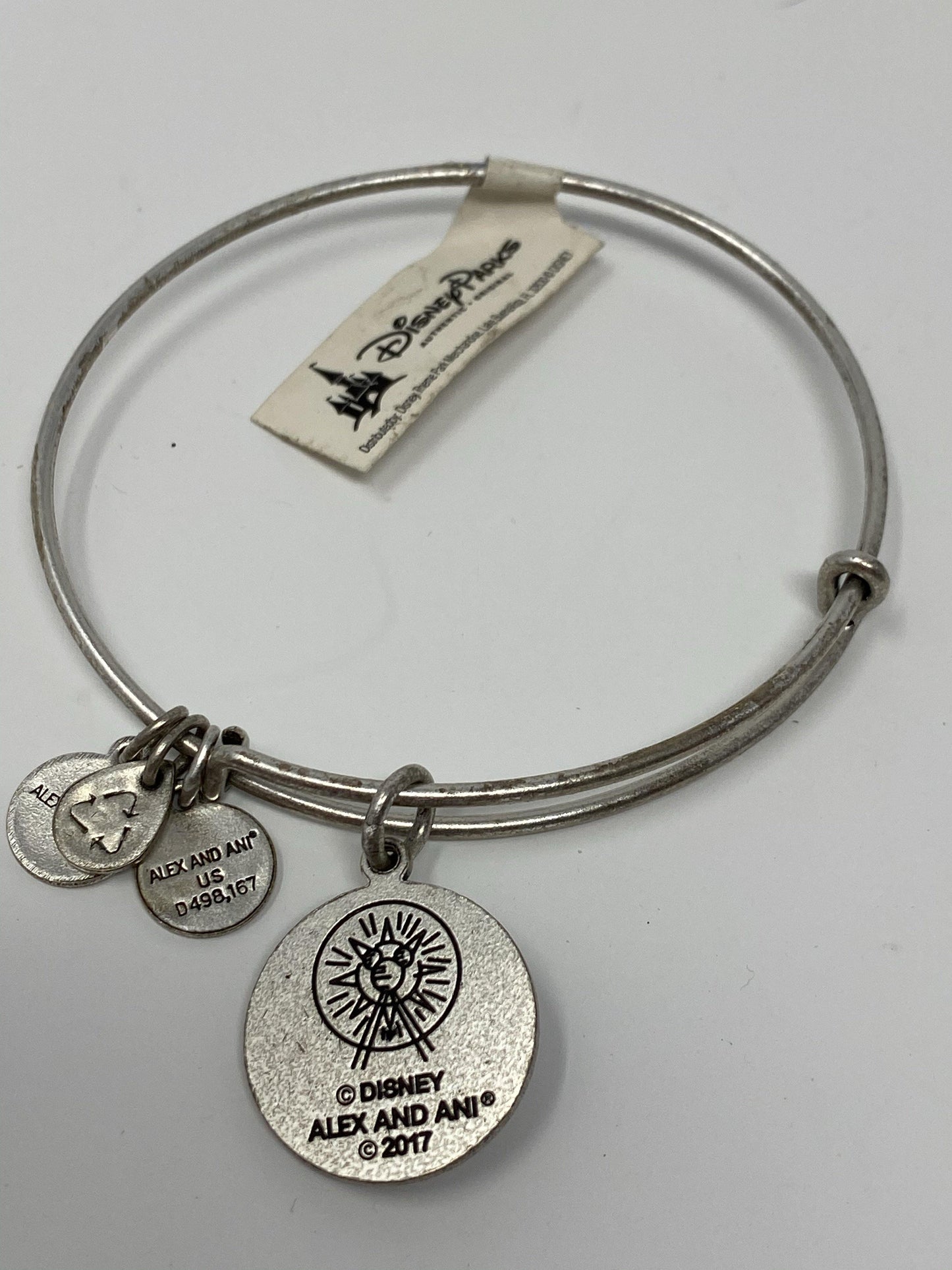 Disneyland California Adventure Silver Alex and Ani Bracelet - World of Treasures