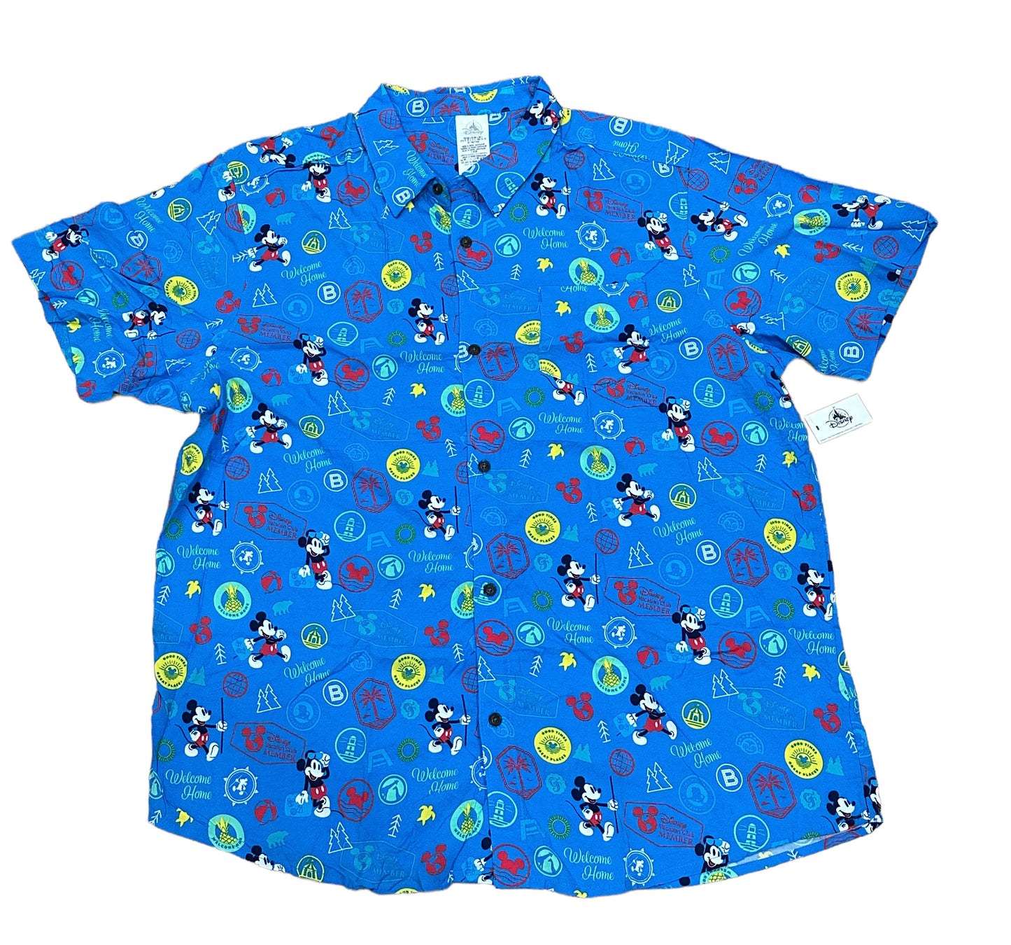 Disney Vacation Club Member Resort Button Down Camp Shirt