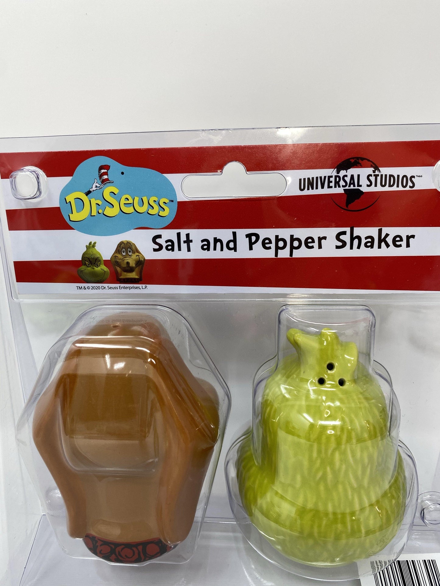 Universal Studios Dr. Seuss Grinch and Max Salt and Pepper Shaker - World of Treasures