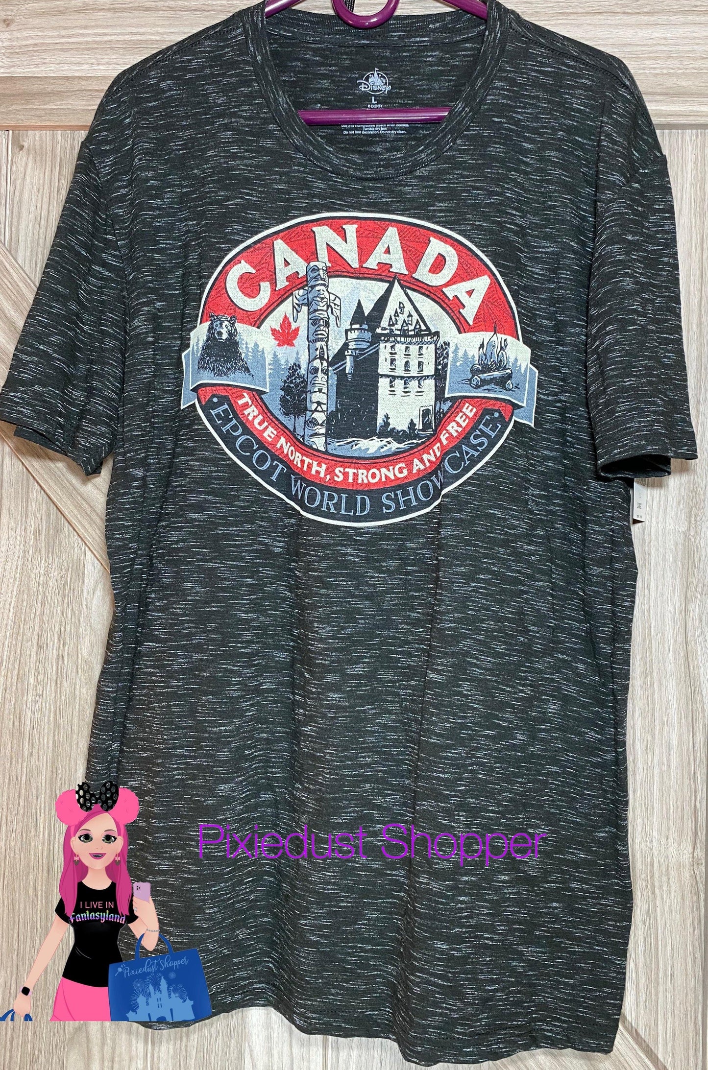 Disney Epcot Canada World Showcase True North Mens Unisex Shirt - World of Treasures