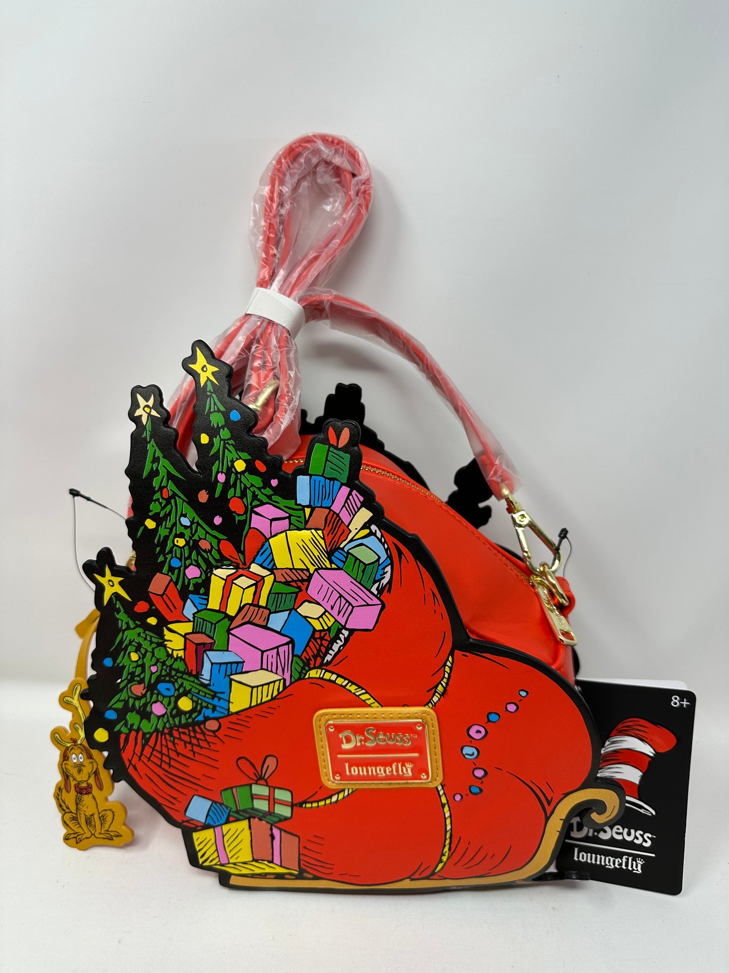 Universal Studios Grinch Sleigh Crossbody Loungefly Bag