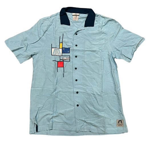 Disney World 50th Anniversary Contemporary Resort Woven Button Shirt