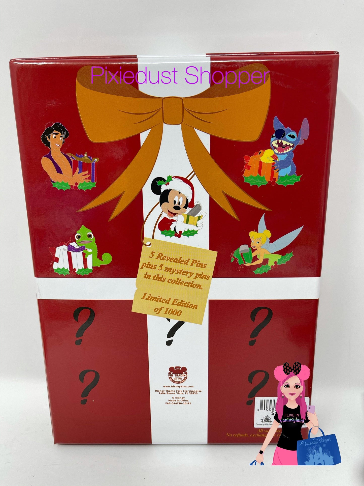 Disney Happy Holidays Reveal and Conceal Gifting Pin Set Limited Edition 1000 - World of Treasures