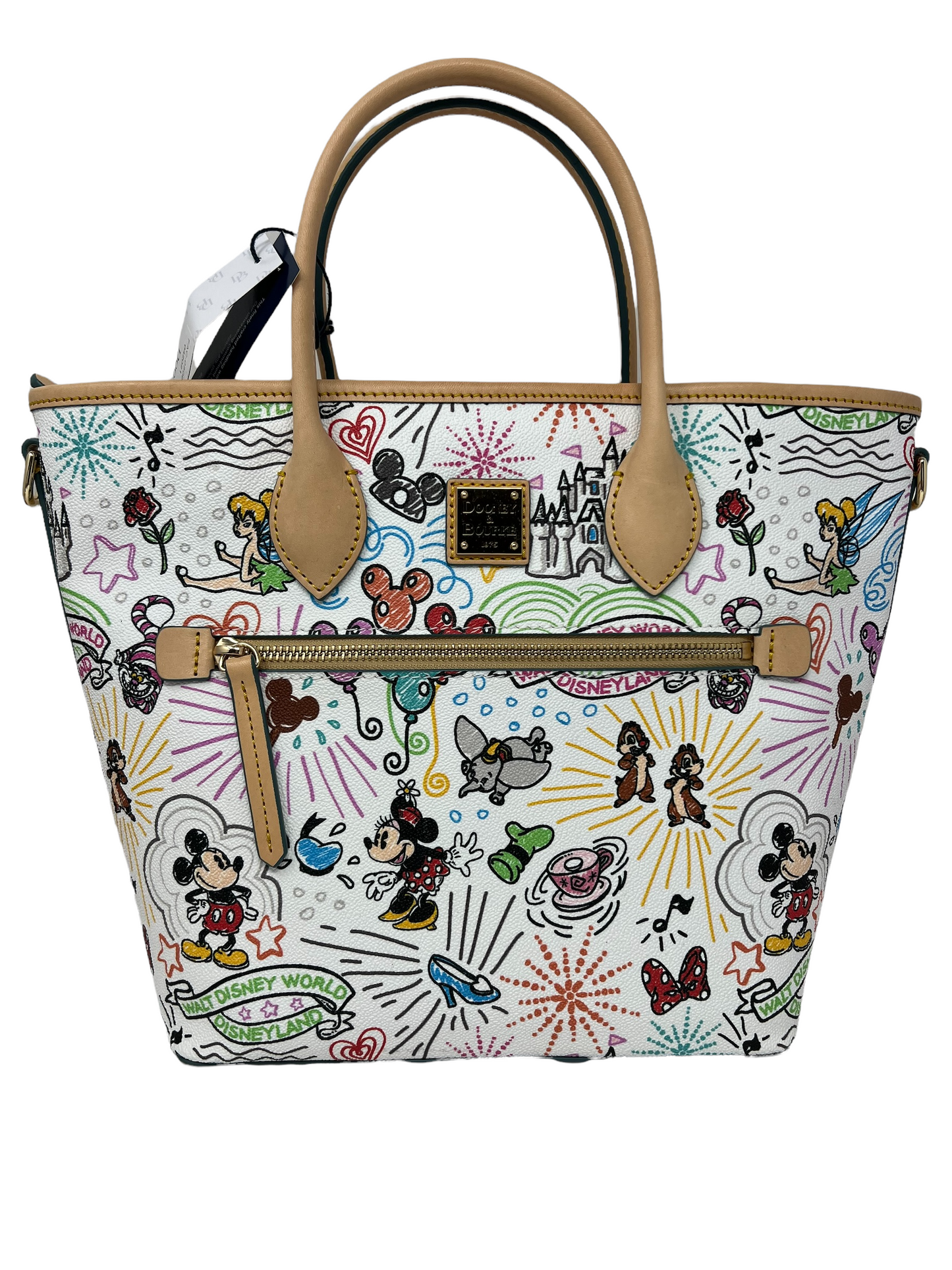 Disney Sketch Handle Tote Bag Purse by Dooney & Bourke