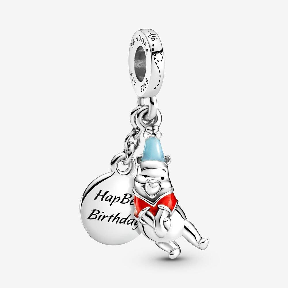 Disney Winnie the Pooh Birthday Dangle Pandora Charm - World of Treasures