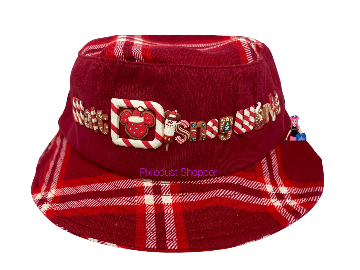 Walt Disney World Mickey Snack Holiday Bucket Hat for Adults by Spirit Jersey