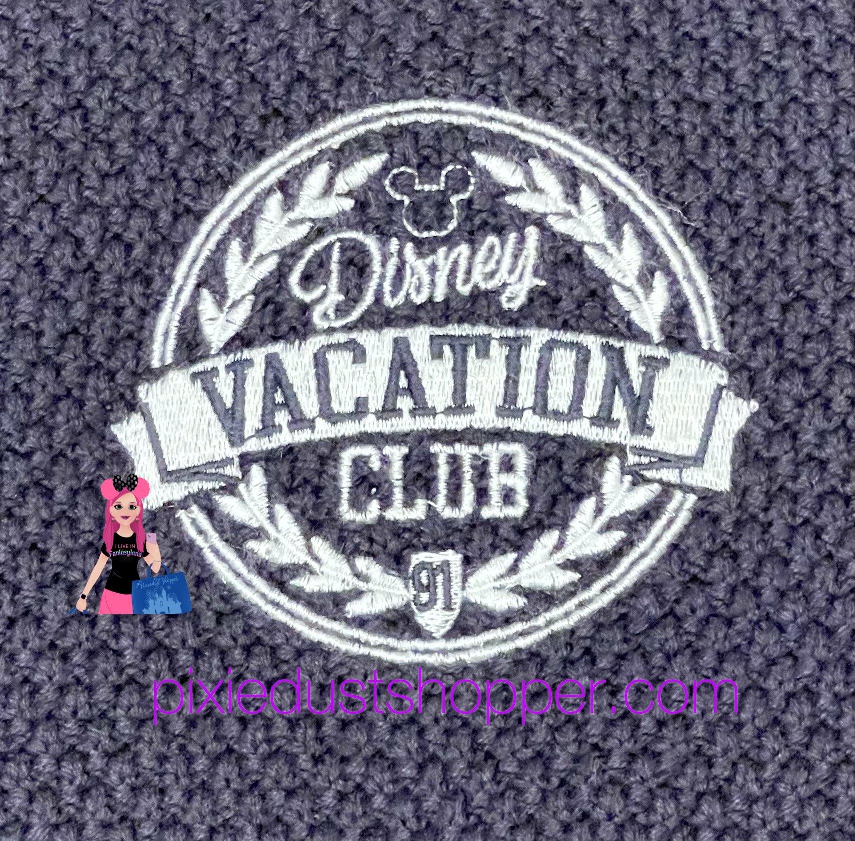 Disney Vacation Club Cable Knit Navy Spirit Jersey Sweater - World of Treasures