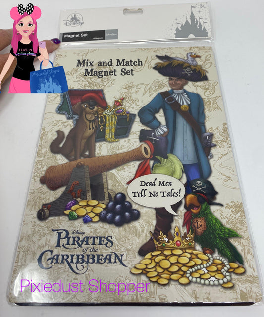 Disney Pirates of the Caribbean 22 Piece Magnet Set - World of Treasures