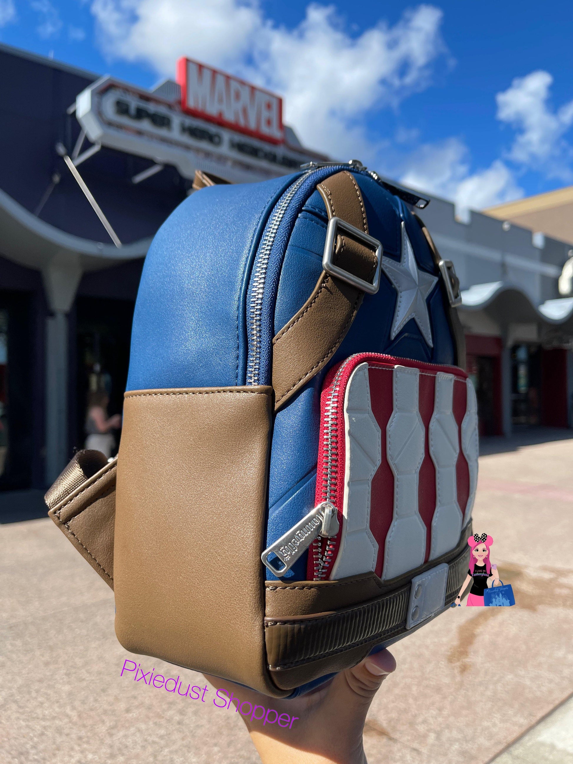 captain marvel training mini backpack Disney Marvel Captain America Loungefly Mini Backpack Purse – World of Treasures