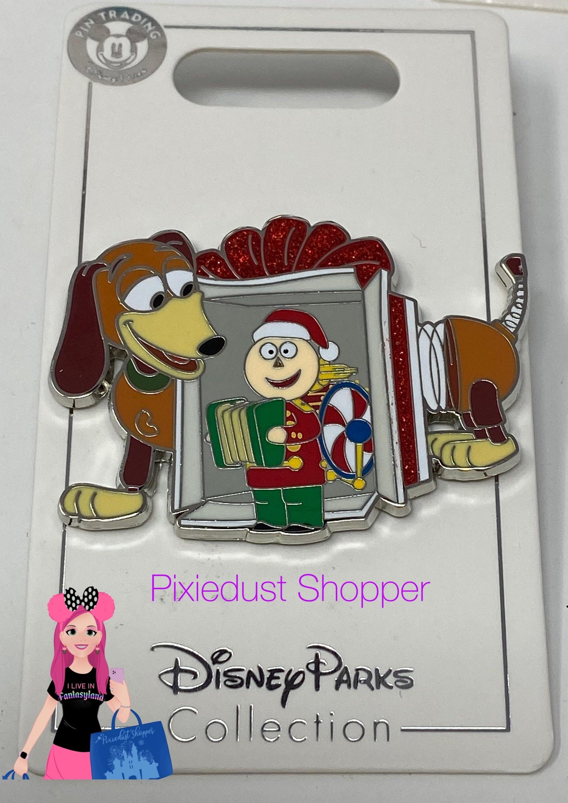 Disney Toy Story Slinky Dog and Tinny Holiday Pin – Tin Toy - World of Treasures