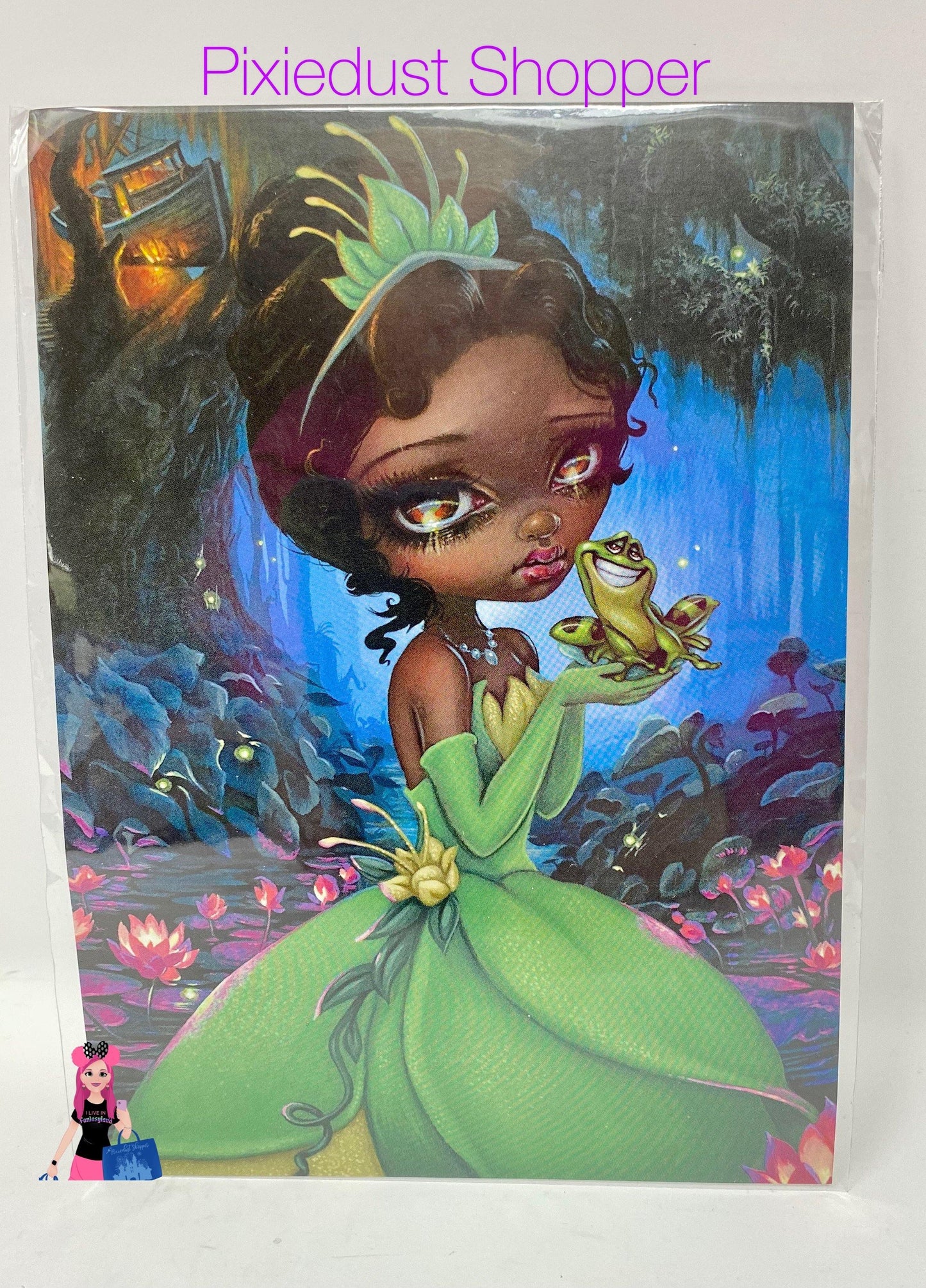 Disney Festival of Arts "Princess Tiana" by Jasmine Becket-Griffith 5X7" POSTCARD - World of Treasures