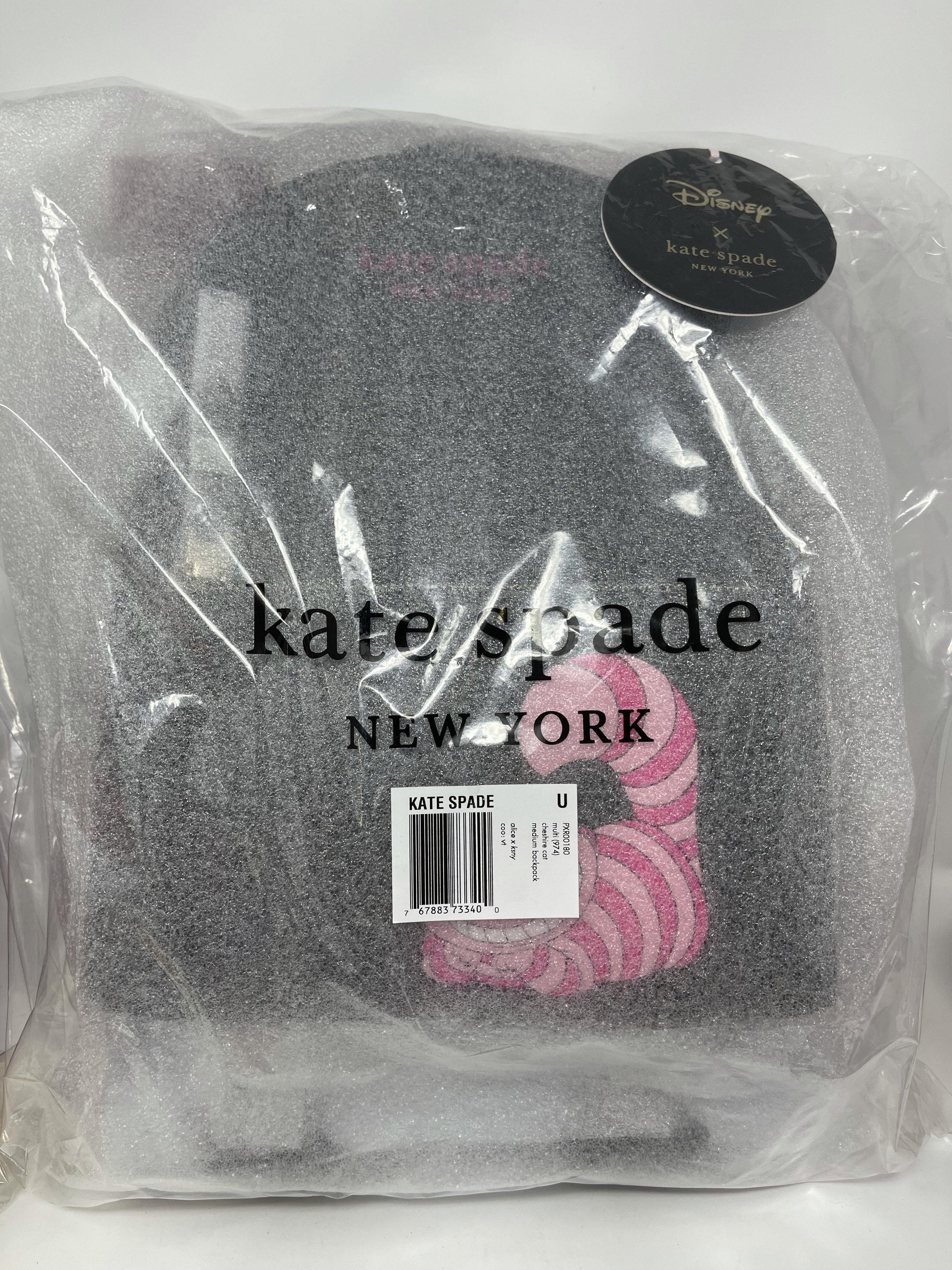 kate spade cat mini backpack Disney X Kate Spade Cheshire Cat Backpack Purse-Alice in Wonderland – World of Treasures