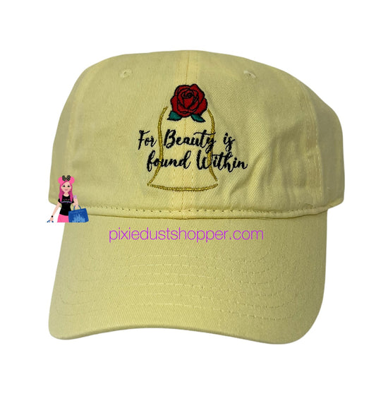 Disney Beauty and the Beast Enchanted Rose Baseball Cap for Adults