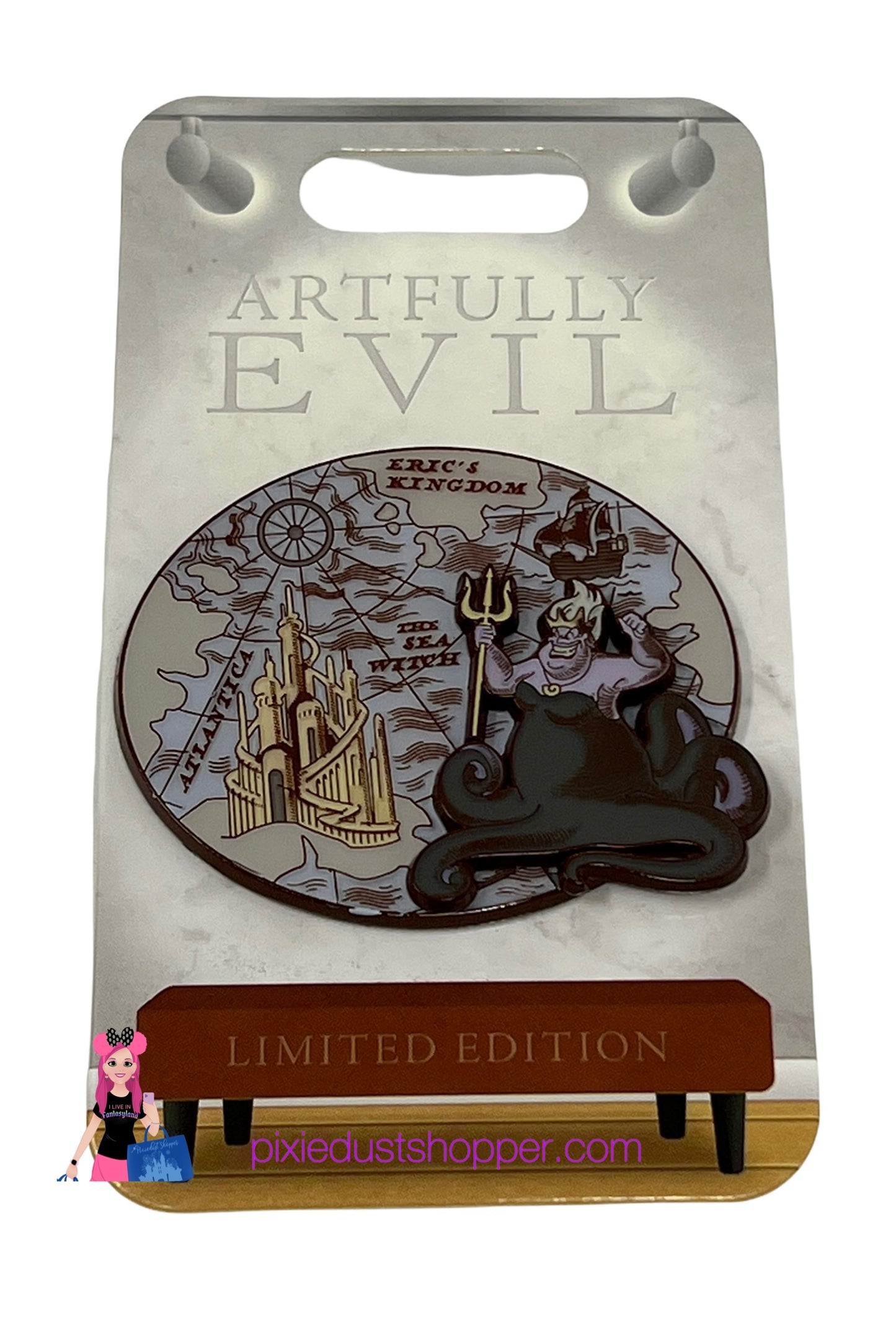 Disney Artfully Evil Little Mermaid Ursula Pin